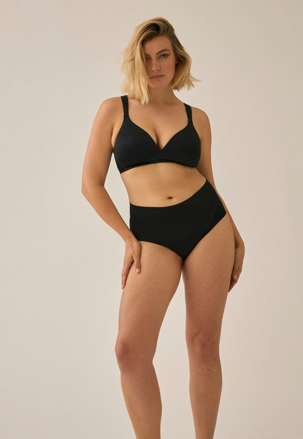 Naturana Bügelloser Soft-BH mit Schale - Schwarz Heißer Verkauf