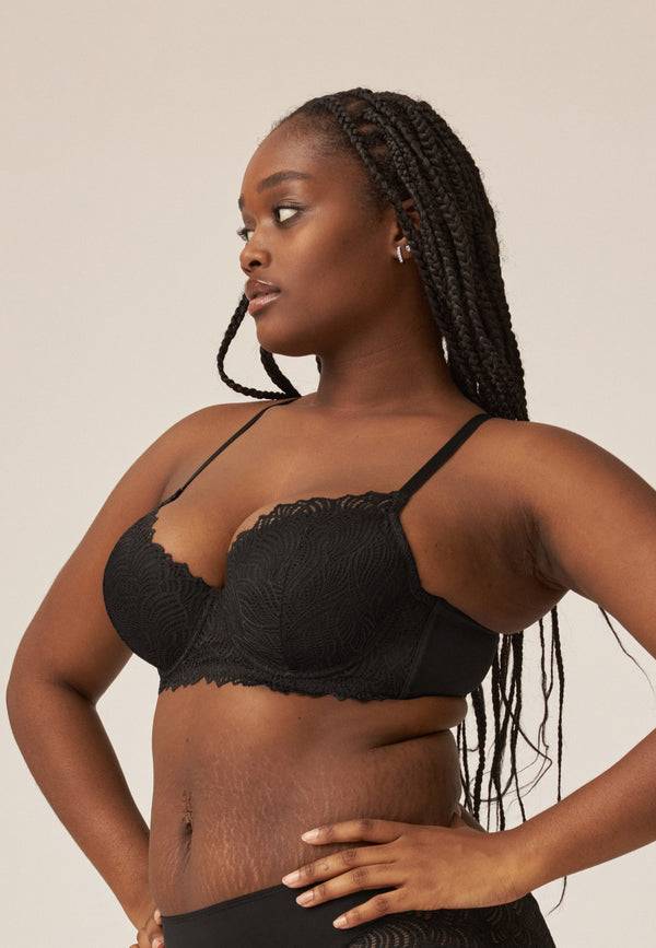 Naturana Bügel-BH mit Spitze - Schwarz Saisonale Angebote