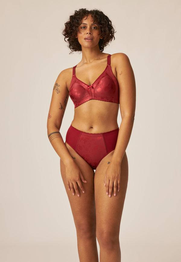 Naturana Minimizer Slip im Blumenmuster - Deep Claret Discount Store für neue Produkte
