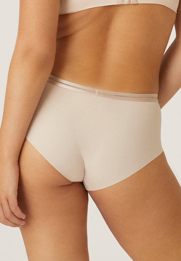 Naturana Clean Cut Panty mit Mesh-Details - Light Beige Riesige Rabatte