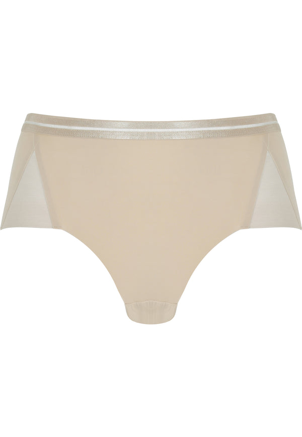 Naturana Clean Cut Panty mit Mesh-Details - Light Beige Riesige Rabatte