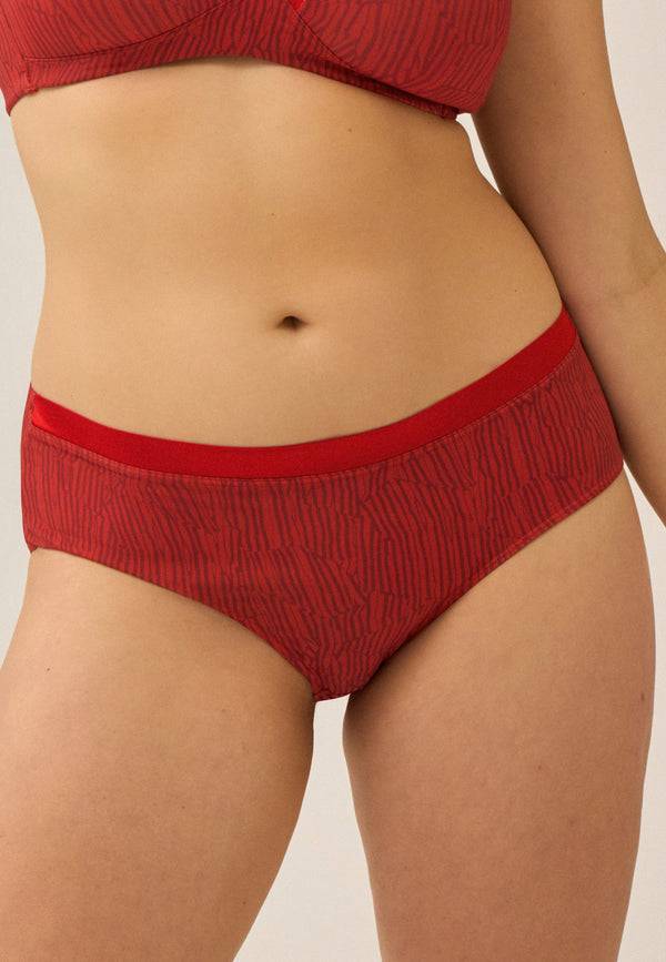 Naturana Softer Slip mit Glanzband - Negroni Print Kostenloser Versand international