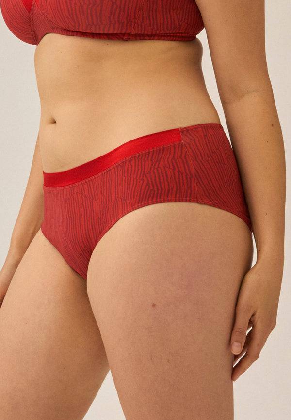 Naturana Softer Slip mit Glanzband - Negroni Print Kostenloser Versand international