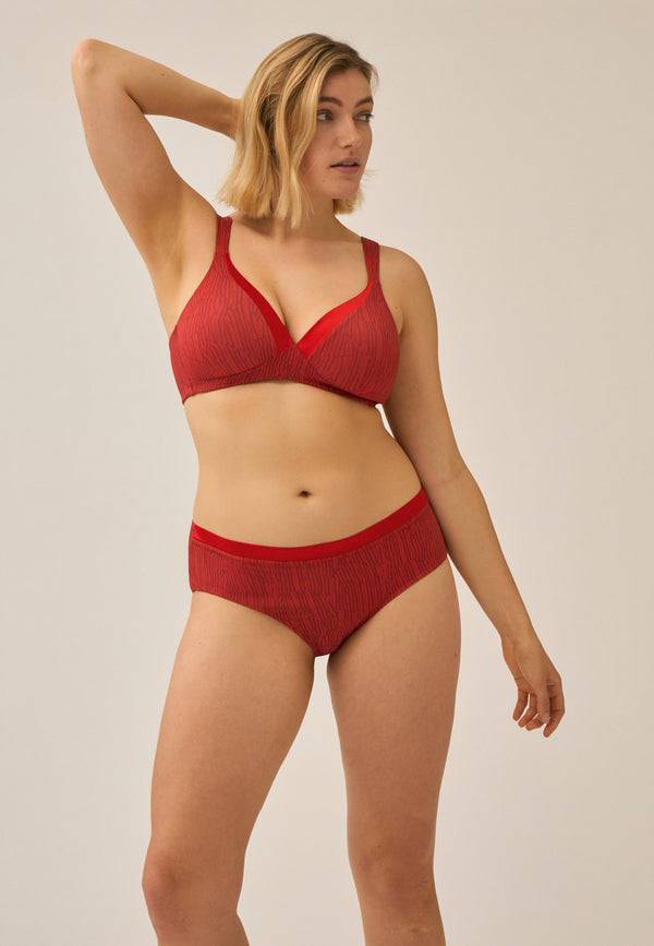 Naturana Softer Slip mit Glanzband - Negroni Print Kostenloser Versand international