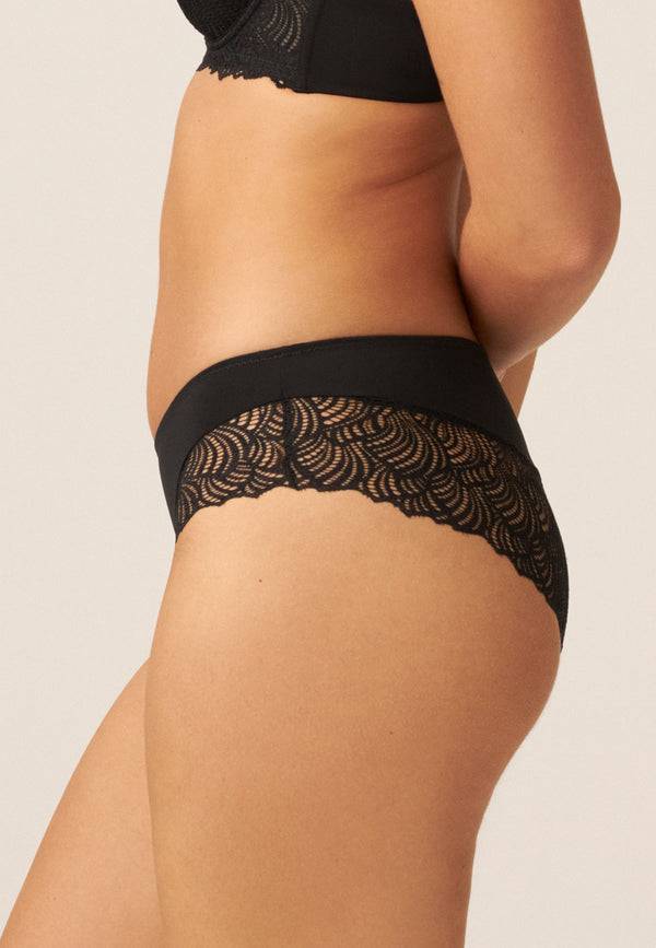 Naturana Panty mit Spitzendetails - Schwarz Fabrikladen