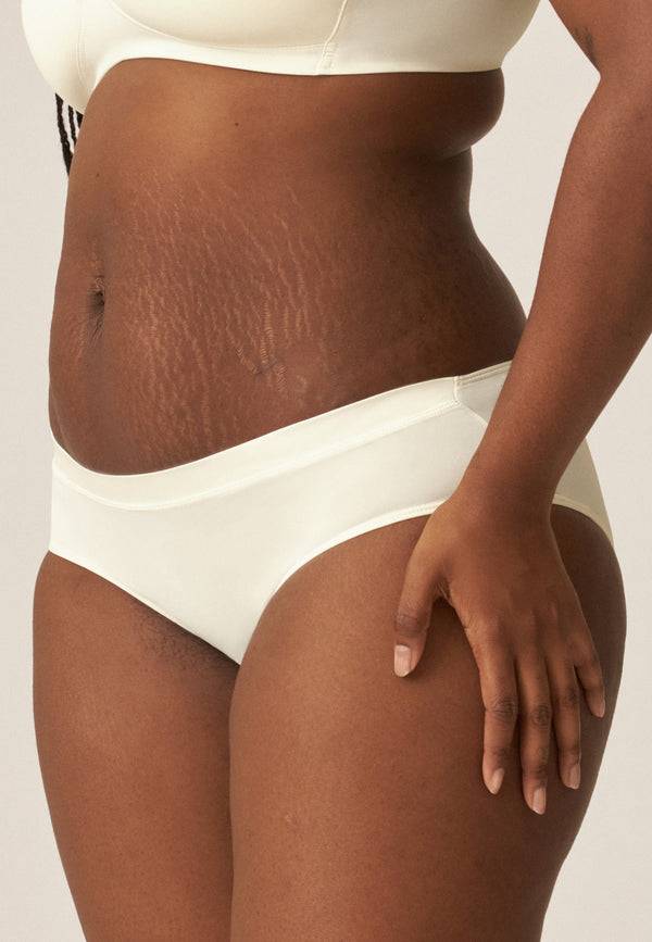 Naturana Softer Slip mit Glanzband - Ecru Hotsell