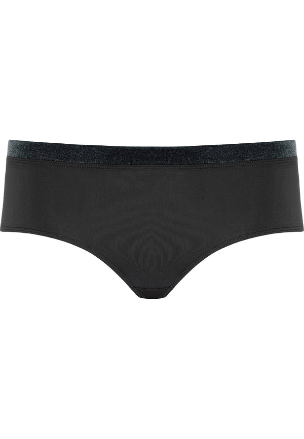 Naturana Softer Slip mit Glanzband - Schwarz im Angebot