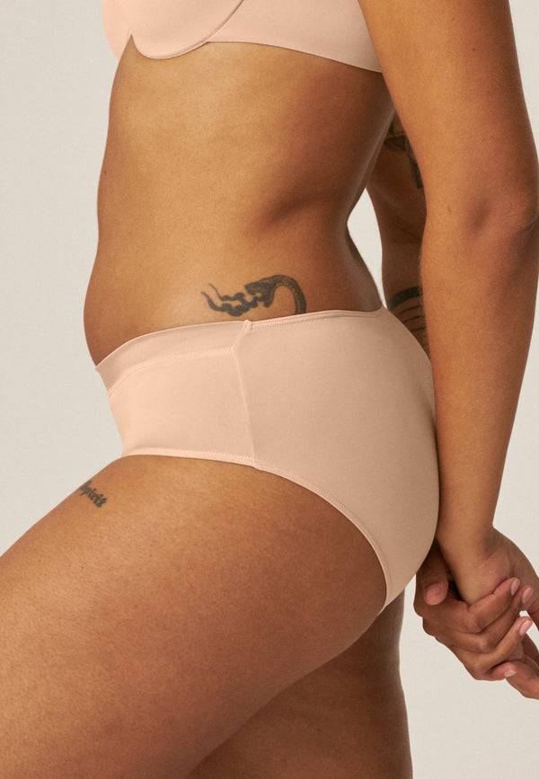 Naturana Softer Slip mit Glanzband - Light Beige Schlussverkauf