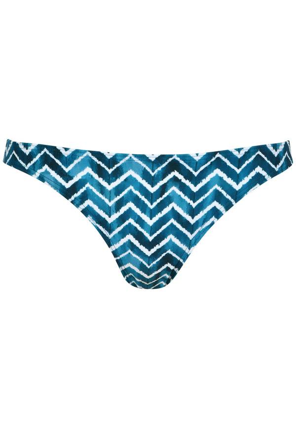 Naturana Bikinihose The Zig-Zag - Smaragd-Ecru Limitierter Zeitrabatt