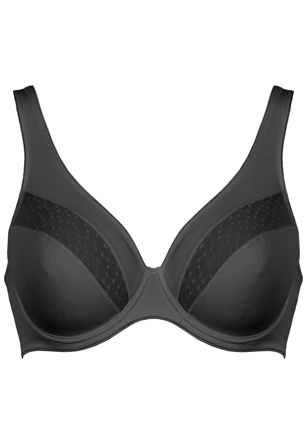 Naturana Bügel-BH mit Spitzendetails - Schwarz Saisonschlussverkauf