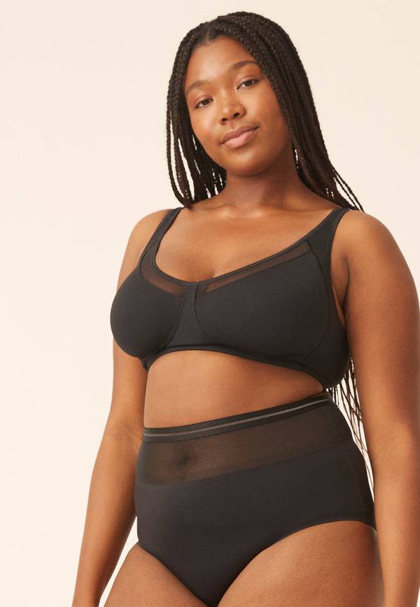 Naturana Soft-BH mit Mesheinsatz - Schwarz Exklusive Angebote