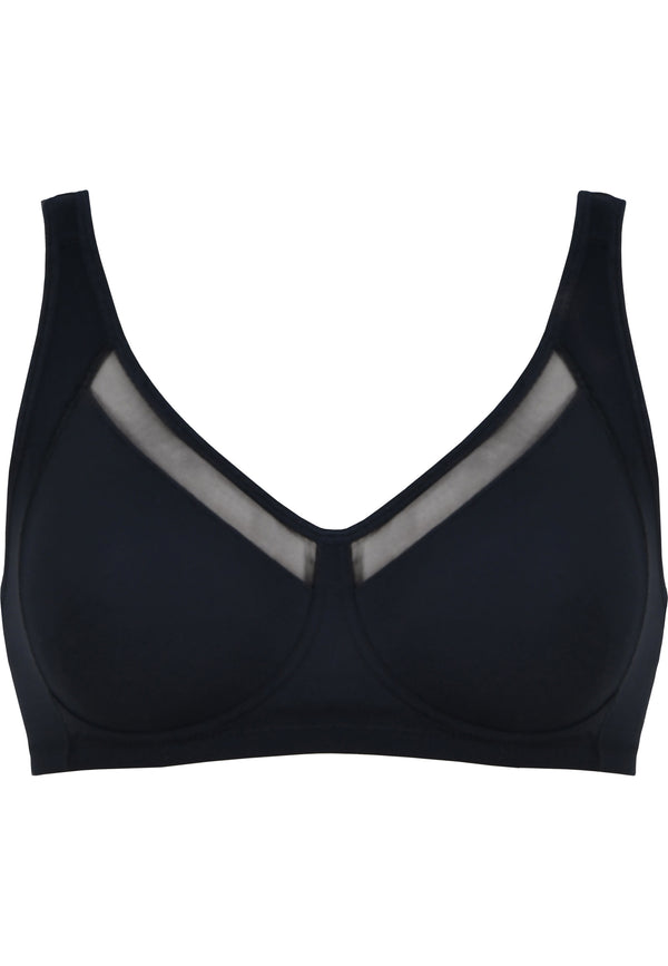 Naturana Soft-BH mit Mesheinsatz - Schwarz Exklusive Angebote