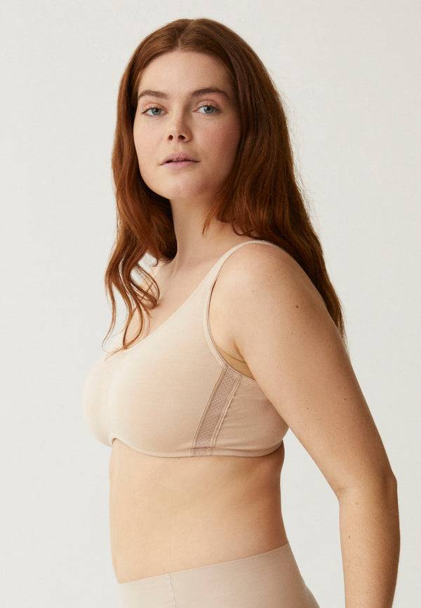 Naturana Soft-BH aus Baumwolle - Light Beige Große Rabatte