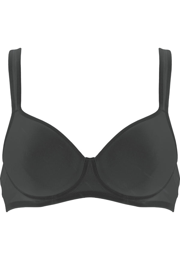 Naturana Spacer Bügel-BH mit Mesh Details - Schwarz Riesige Ersparnisse