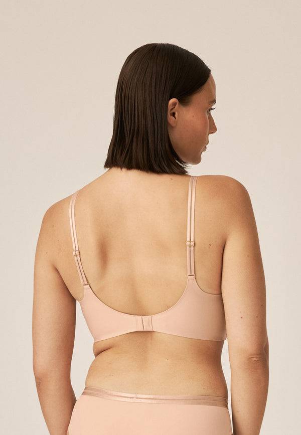Naturana Softer Wohlfühl-BH mit Mesh-Details - Light Beige Tiefpreis