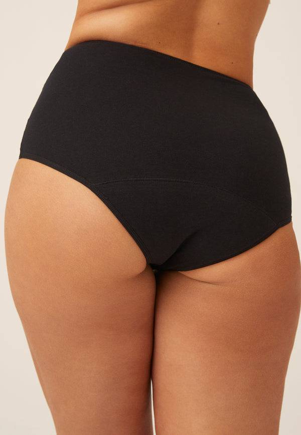 Naturana Perioden Highwaist Slip - Schwarz Super Sparpreis