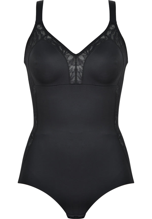 Naturana Minimizer Body mit Spitze - Schwarz Letzte 3 Tage