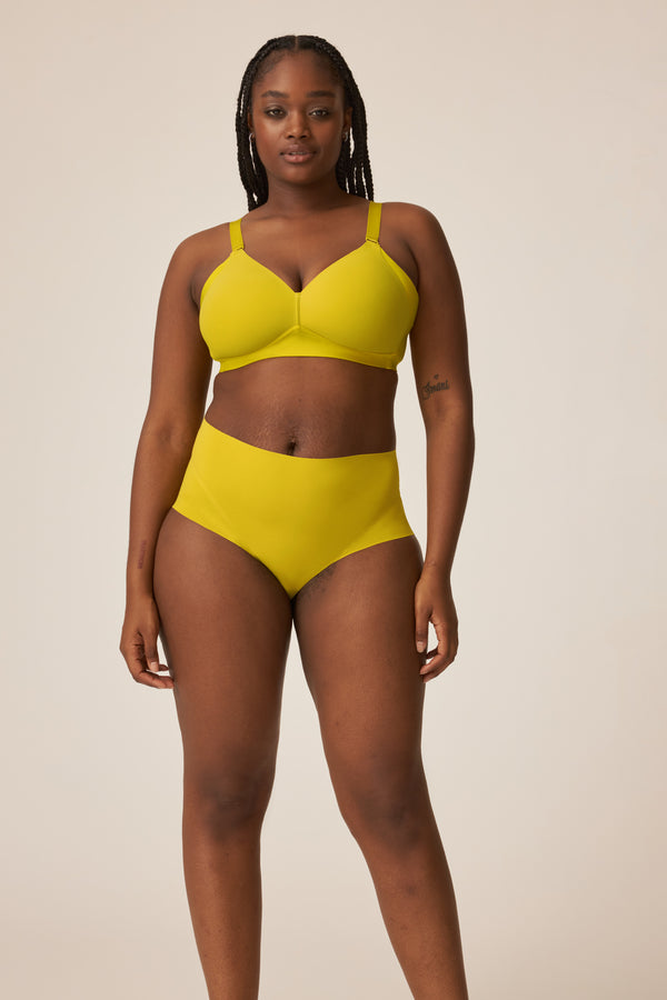 Naturana High Waist Slip mit leichtem Shape-Effekt - Golden Olive Zeitbegrenzte Promotion