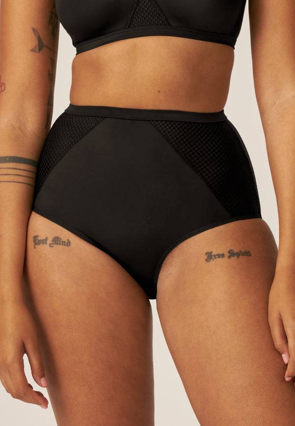 Naturana Comfort High Waist Slip - Schwarz Bis zu 50% Rabatt