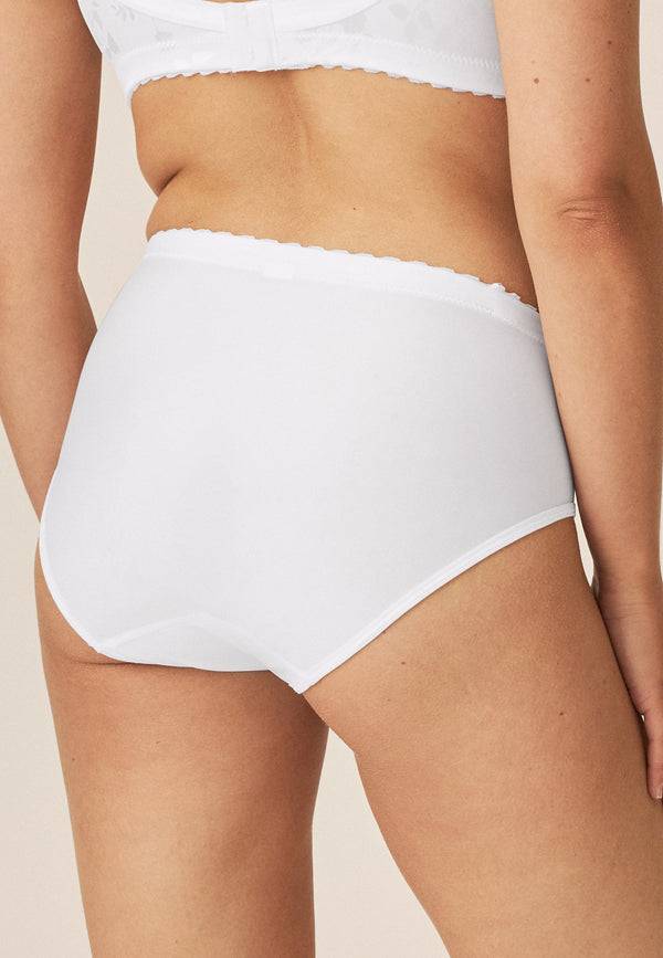 Naturana Minimizer Slip mit Blumenmuster - Weiss Bis zu 55% Rabatt