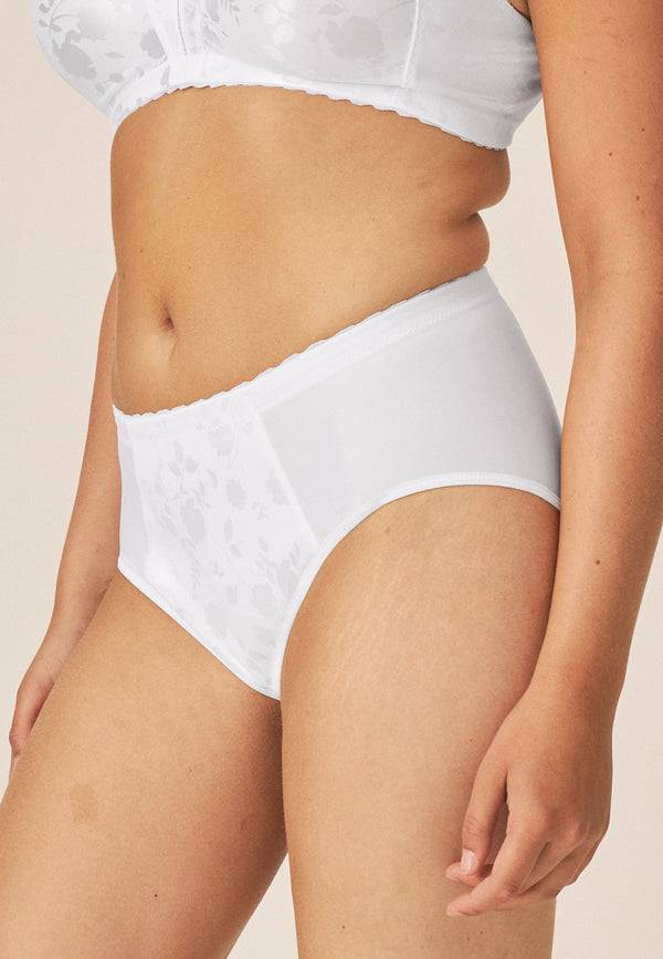 Naturana Minimizer Slip mit Blumenmuster - Weiss Bis zu 55% Rabatt