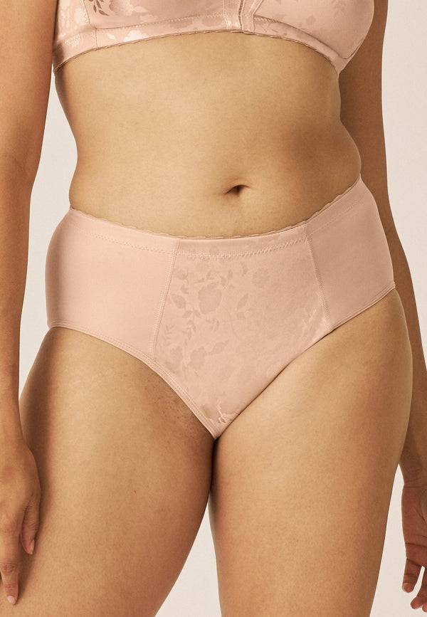 Naturana Minimizer Slip mit Blumenmuster - Light Beige Super Rabatt