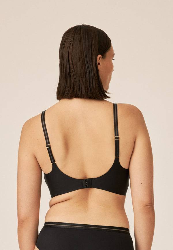Naturana Softer Wohlfühl-BH mit Mesh-Details - Schwarz 2025