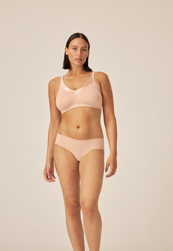 Naturana Minimizer Soft-BH mit Glanzband - Light Beige Auslauf