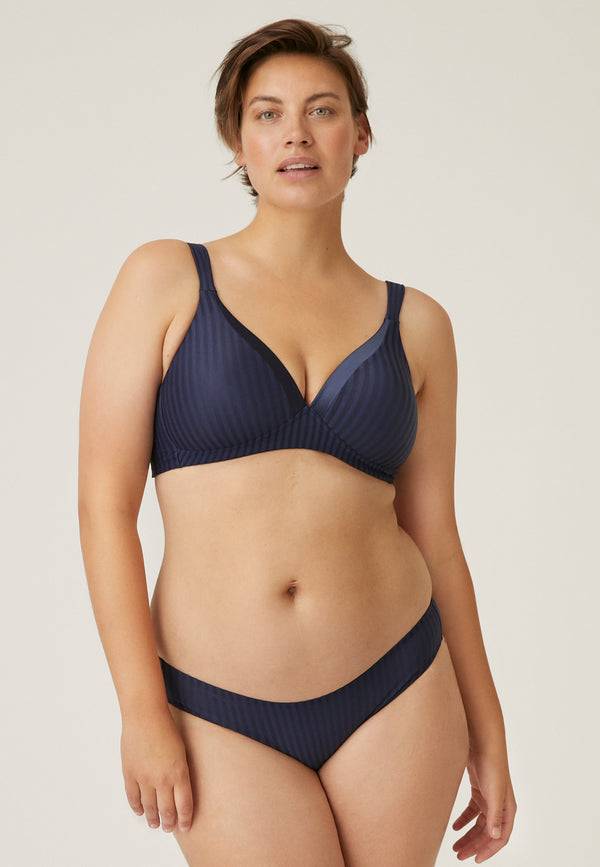 Naturana Streifen Soft-BH mit Schale - Navy Gestreift Angebote