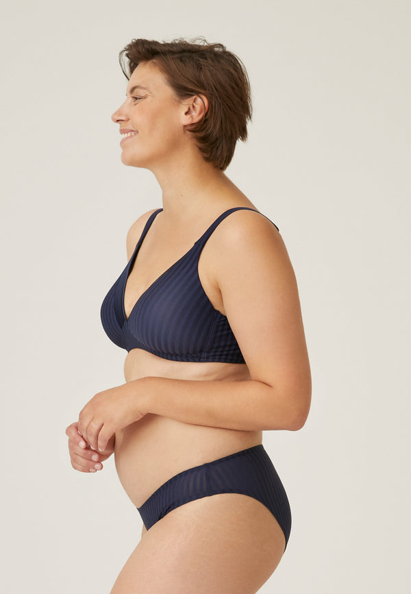 Naturana Streifen Soft-BH mit Schale - Navy Gestreift Angebote