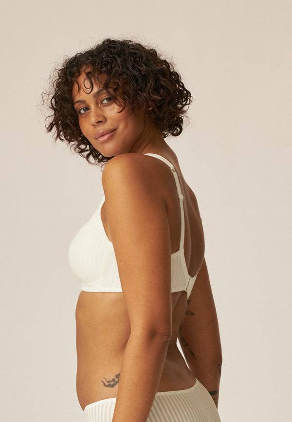Naturana Streifen Soft-BH mit Schale - Ecru Gestreift Hotsell