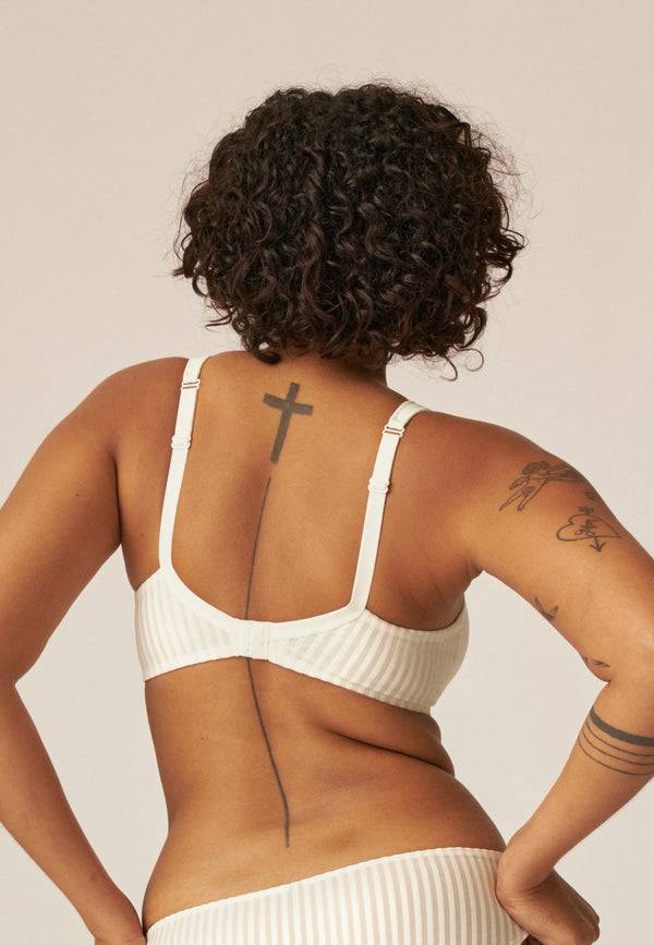 Naturana Streifen Soft-BH mit Schale - Ecru Gestreift Hotsell