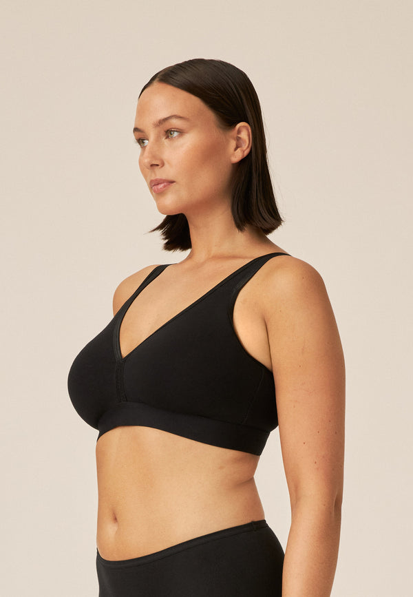 Naturana Athleisure Soft-BH - Schwarz im Angebot