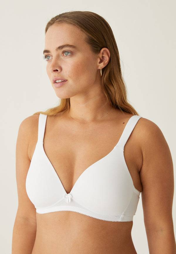 Naturana Soft-BH mit Schale und Entlastungsträgern - Weiss Günstiger Verkauf
