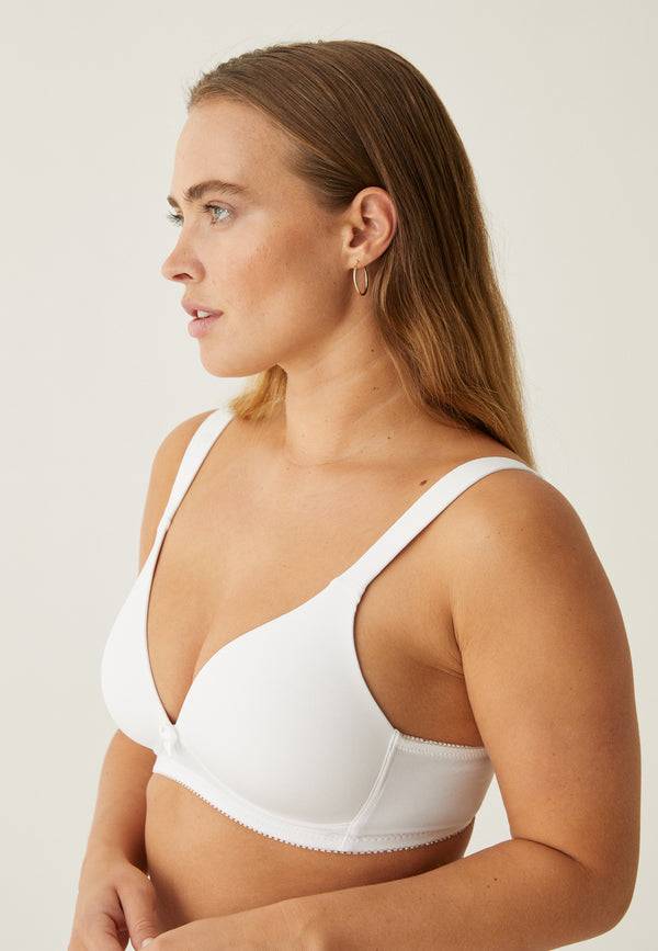 Naturana Soft-BH mit Schale und Entlastungsträgern - Weiss Günstiger Verkauf
