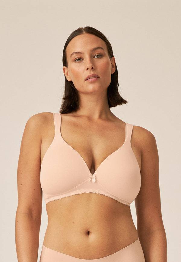 Naturana Soft-BH mit Schale und Entlastungsträgern - Light Beige Fabrikverkauf