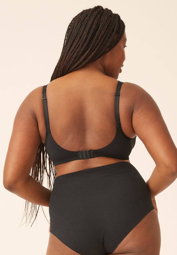 Naturana Soft-BH mit Schale und Entlastungsträgern - Schwarz Meist gekauft