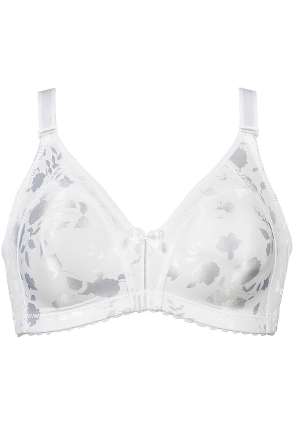 Naturana Minimizer Soft-BH in Blumenmuster - Weiss Kostenloser Versand