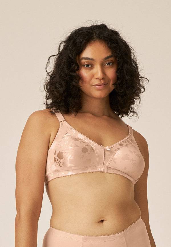 Naturana Minimizer Soft-BH in Blumenmuster - Light Beige Limitierter Zeitrabatt