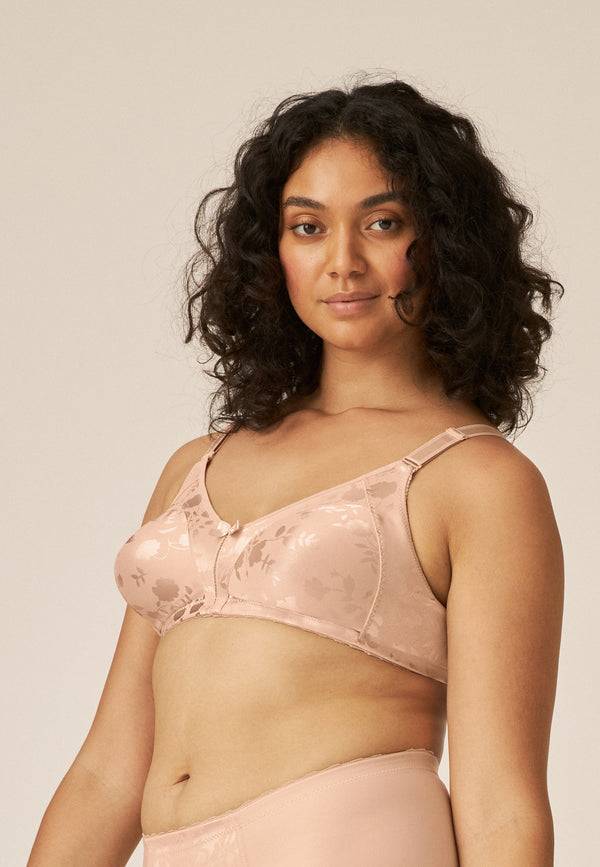 Naturana Minimizer Soft-BH in Blumenmuster - Light Beige Limitierter Zeitrabatt