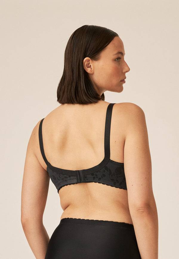 Naturana Minimizer Soft-BH in Blumenmuster - Schwarz Fabrik Onlineshop