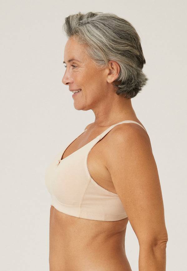Naturana Klassischer Soft-BH mit Tasche - Light Beige Flash Sale