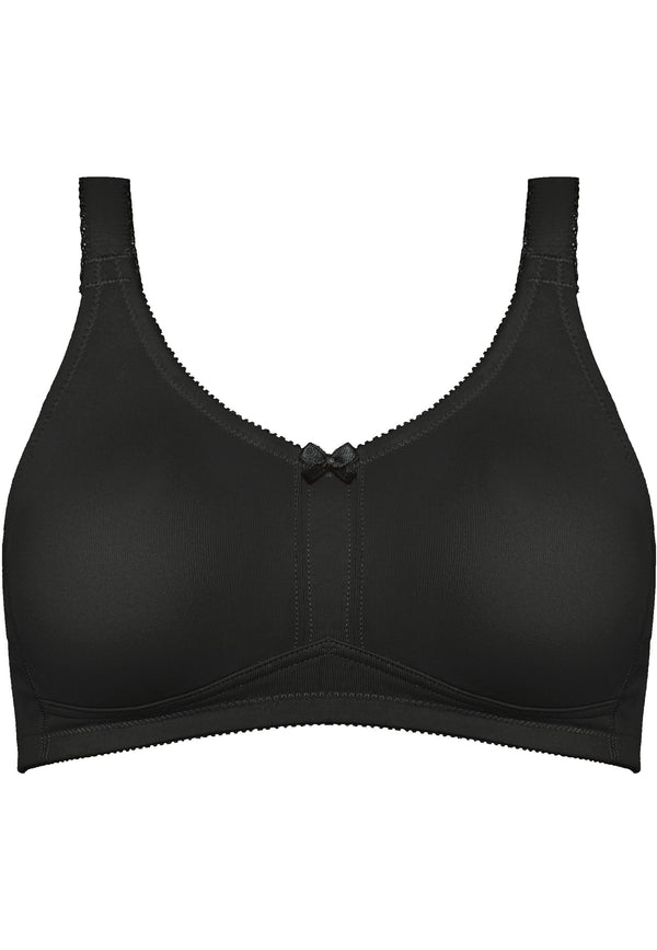 Naturana Klassischer Soft-BH mit Tasche - Schwarz Begrenztes Angebot