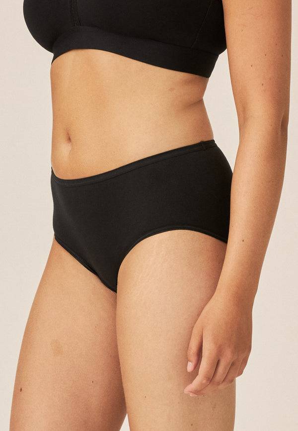 Naturana Midi Slip aus Biobaumwolle - Schwarz Exklusivangebot