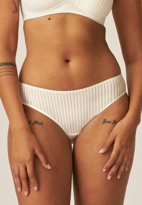 Naturana Streifen Slip - Ecru Cyber Monday
