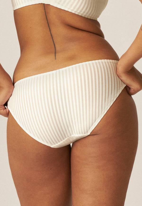 Naturana Streifen Slip - Ecru Cyber Monday