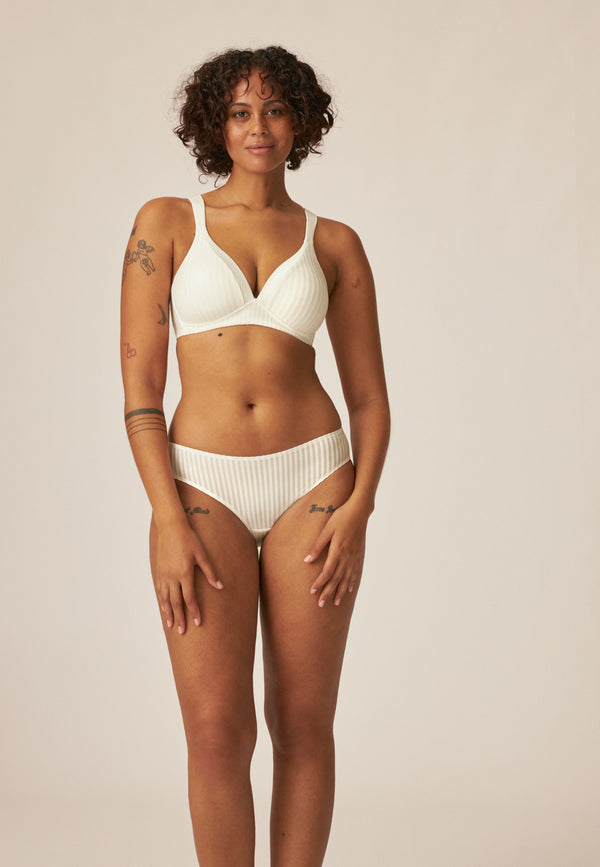 Naturana Streifen Slip - Ecru Cyber Monday