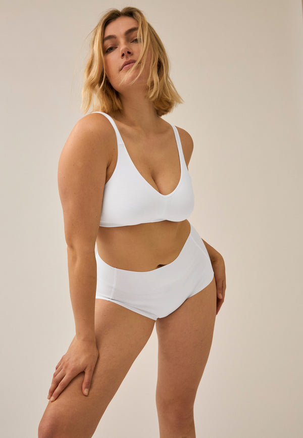 Naturana Elasticup Soft-BH mit Baumwolle - Weiss Heißer Verkauf