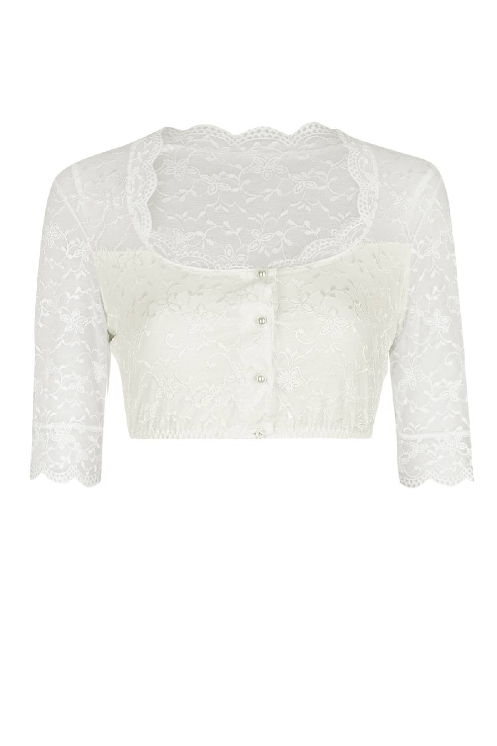 Nina Von C. Dirndl-Bluse Doris, halbarm Tiefpreis