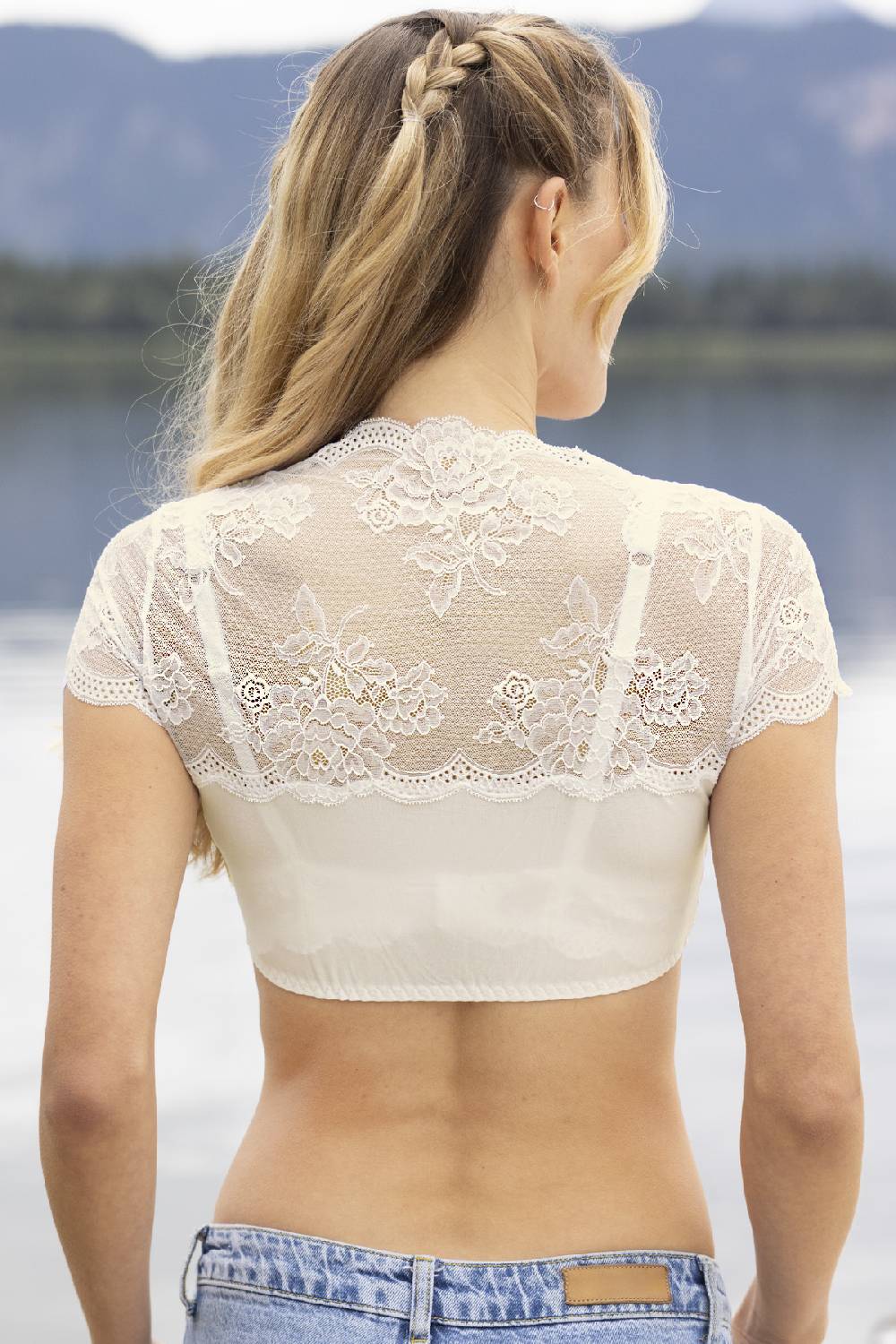 Nina Von C. Dirndl-Bluse Sybille, kurzarm Bis zu 50% Rabatt